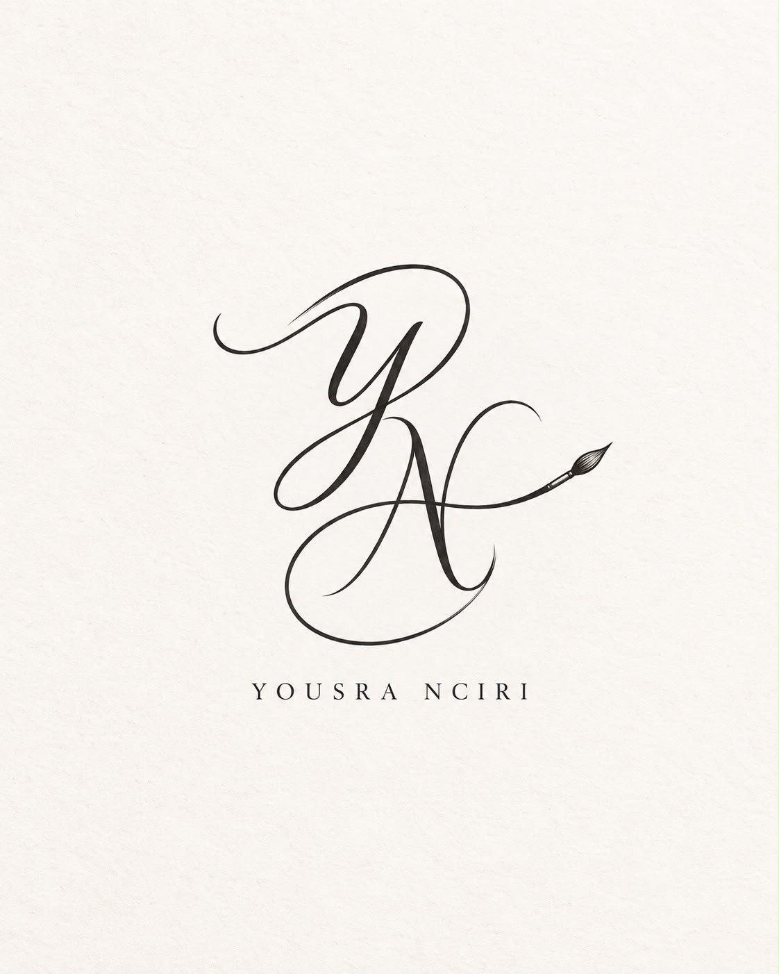 Yousra Nciri signature logo